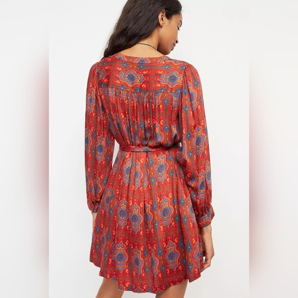 NWT ANTHROPOLOGIE Tiny Longsleeve Dress Size XS Red - Picture 2 of 12